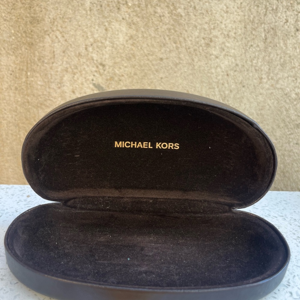 Michael Kors Dark Brown Glasses Case
